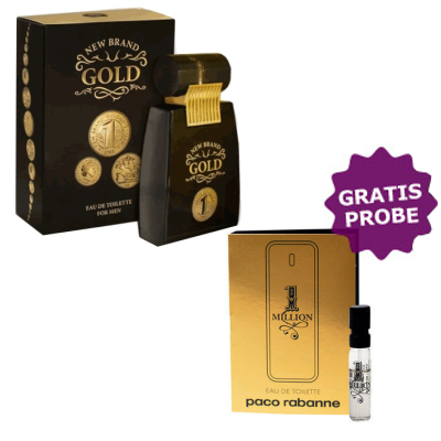 Perfume New Brand Gold Eau de Toilette - Masculino 100ml / ONE MILLION P