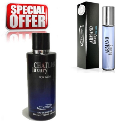 Chatler Luxury Black Men - Promotional Set, Eau de Parfum 100 ml + Eau de Parfum 30 ml