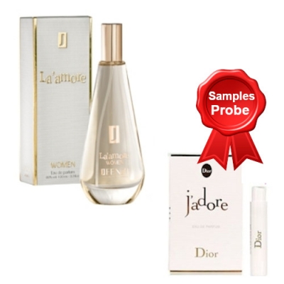 JFenzi La Amore 100 ml + Perfume Muestra Dior Jadore