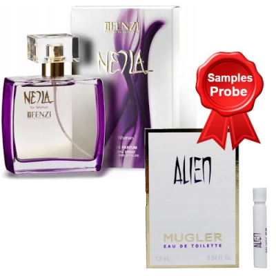 JFenzi Neila 100 ml + Perfume Muestra Thierry Mugler Alien