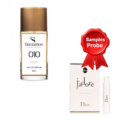 Sensation No.010, 36 ml + Perfume Muestra Dior Jadore